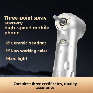 Myricko | Dental High Speed Handpiece Air Turbine Self-Power LED Push Button Handpiece E-generator Dental Equipment Tools B2/M4