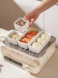 MODERN SWEETHOME | Electric Steamer Specific Ceramic Steaming Bowl Baby Food & Egg Custard