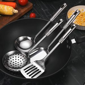 7in1 Kitchenware Stainless Steel Utensils Spatula Set Skimmer Peralatan Masak 厨具7件套
