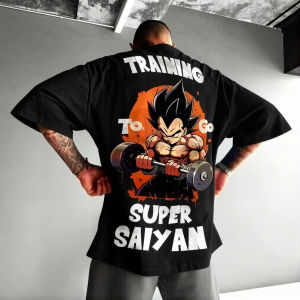 Bandai | "Dragon Ball" Summer New Short-sleeved T-shirt for Men Anime Print Casual Ginza Style Short-sleeved Top for Parents Children