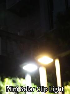 Outdoor Solar Clamp On Motion Sensor Lights Waterproof Work Light 3 Lighting Modes Camping Lamp Fence Walls Garage Led Lamps