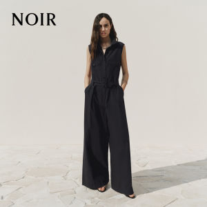 MO&Co. | Summer New Long-staple Cotton Jumpsuit With Belt