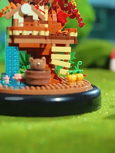 Tree House Building Blocks with Cover Flowers Bricks Toys DIY Toys for Girls Adults Birthdays Gift