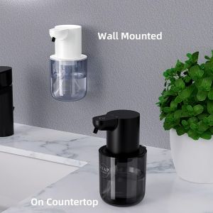 400ML Touchless Wall Mounted Desktop 4Levels Adjustable Rechargeable Intelligent Automatic Sense Bathroom Kitchen Soap Dispenser