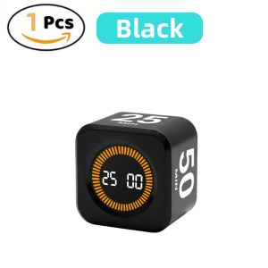 Rotating Pomodoro Timer Preset Desk Productivity Flip Timer ADHD Tool Cube Countdown Stopwatch for Study School Kitchen Work