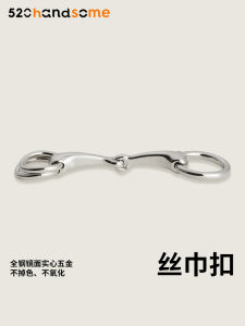 หัวเข็มขัดผ้าพันคอแบบหมุนได้ 2 วงแหวน 316 โลหะผสมเหล็กกล้า มีเลนส์กระจก ทนทานต่อการสึกหรอ ทนทานต่อการเกิดออกซิเดชัน โลหะผสมเงิน