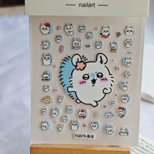 Bandai | Hachiware Usagi Momonga Miếng Dán Hoạt Hình Họa Tiết Dễ Thương Cho Ly Trà Trang Trí Hành Lý Không Rơi Ra Bàn Tăng Cường