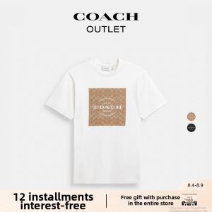 Coach | Men Cotton T-Shirt White Logo