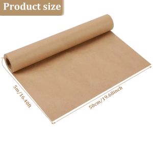 5/10M Brown Kraft Paper Roll For Gift Wrapping Moving Packing Art Craft Gift Wrapping Paper Packing Wrap Bouquet Craft Paper