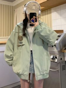 เสื้อแจ็คเก็ตเบสบอลลำลองสำหรับผู้หญิง ฤดูใบไม้ผลิและฤดูใบไม้ร่วง 2025 ใหม่ ชุดนักเรียนมัธยมต้นและมัธยมปลาย แจ็คเก็ตฤดูใบไม้ร่วงสำหรับเด็กโต