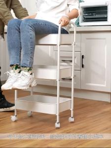 (Ready Stock)3/4Tier Trolley Multipurpose Home Storage Rack Kitchec Rack Kitchen Organizers Cheap storagerack多层置物架