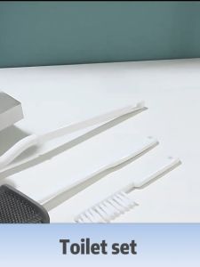 3 in 1 Toilet Brush Cleaning Set: Efficient & Flexible Bathroom Solution