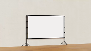 SAINTVILLA 84/100/120/150 Inch Projector Screen - 16:9 Aspect Ratio 4K Ultra HD Indoor Outdoor Movie Screen Portable Design