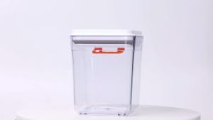 One-Push Formula Container Dispenser: Airtight Milk Powder Container BPA-Free with Spoon Scraper Food Grade Material