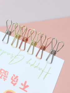 Handmade Mini Metal Hollow Fish Tail Clip Creative Stationery Supplies Bookmark Clip Photo Album Clip Simple And Elegant Design