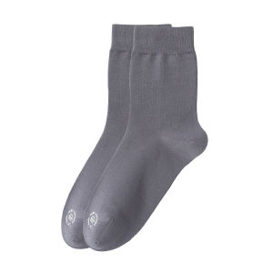 CarbinKoneer | Gray Long Tube Sports Socks For Men Antibacterial Business Autumn Winter New Arrival CarbinKoneer Mid-Calf Crew Socks