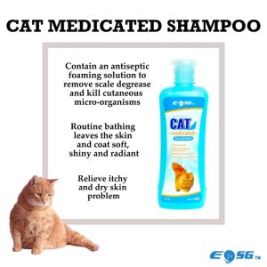 EOSG Cat Shampoo Medicated Shampoo - Mild Alkaline Pet Shampoo (370ml) Syampu Berubat Kucing Lembut