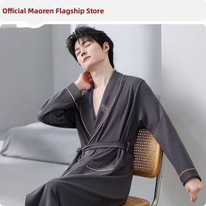 MiiOW | Cotton Year-Round Sleep Robe Simple Plus Size