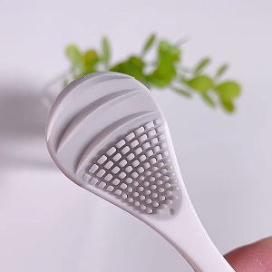 Stainless Silicone Steel Tongue Scraper Oral Hygiene Tool for Fresh Breath Plaque Removal Bad Breath Eliminator Cleaner