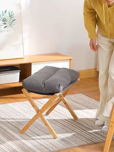 Folding Footstool Office Sofa Foot Rest Stool Relieve Leg Fatigue Portable Footstool Low Stool Small Chair
