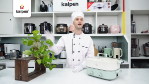 Bếp lẩu nướng hai ngăn tháo rời Kalpen 6.5L hàng chính hãng