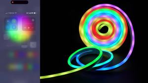 DC5V USB RGBIC Neon LED Strip1M 2M 3M 5M RGBIC Neon Rope Light with Bluetooth App and Remote control For DIY Neon Gaming Deoco