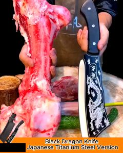 BLACK DRAGON KNIFE: Durable & Sharp Japanese Titanium Steel Knife
