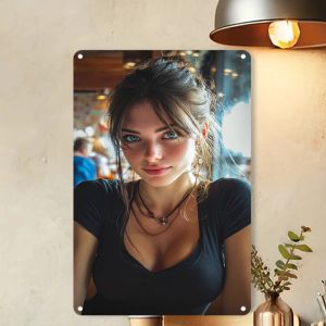 Beautiful Woman Bed Sheet Wall Art - 2D Flat Gift for Her Living Room Bedroom Kitchen Decor