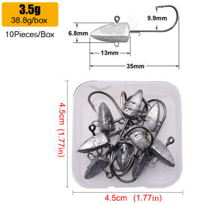 Hộp Móc Câu Jig Lurestiker 3.5g-28g Móc Câu Có Ngạnh Sắc Bén Thép Carbon Cao Dùng Cho Mồi Mềm Câu Cá Bass Câu Cá Biển Câu Cá Đá.