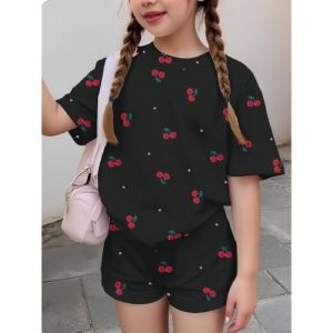 Hasbro | Childrens Short-sleeved Set 2026 Spring/Summer New Style Cartoon Fashion Boys and Girls Short-sleeved Monet-style Casual Set