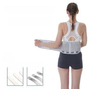 Summer Thin Narrow Waist Support Belt Steel Plate Womens Soft Support Mesh Breathable Back Pain Lumbar Support Device