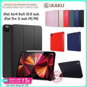 Bao Da KAKU iPad Air4 Air5 10.9inch iPad Pro 11inch iPad Air6 M2 11inch 2024 Nắp Gập Hỗ Trợ Sleep Wake