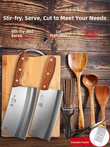BAKULI | Two-in-One Kitchen Cutlery and Board Set for Homemade Meals