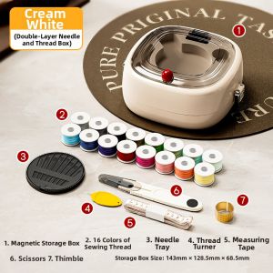 Luxury Student Dorm Sewing Kit Magnetic Storage Box