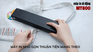 Máy in A4 DI ĐỘNG HPRT MT800 - In Giấy Thường Không Cần Mực Kết Nối Bluetooth/WiFi - Hàng chính hãng