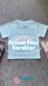 ByKiddos - Atasan Kaos Anak Perempuan Lucu dan Manis Motif Kartun Kuromi Anjing Kayu Manis dan Melody Musim Panas Lengan Pendek