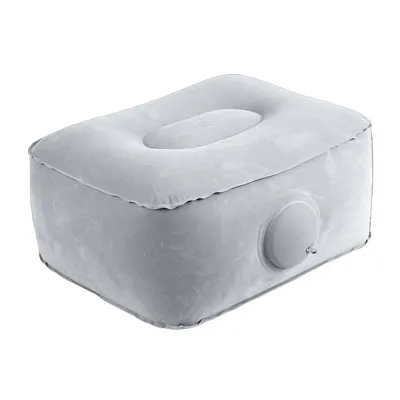 Inflatable Foot Rest Pillow for Travel Portable Under Seat Foot Rest for Office Home Trains Cars Concert Heightening Seat