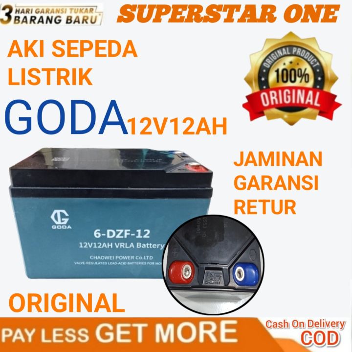 Aki Sepeda listrik GODA 12V12AH | Lazada Indonesia