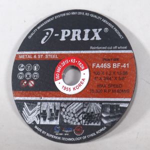 I-Prix Batu Gerinda Potong Besi Box isi 20pcs Stainless 4inch FA46T Diameter 105mm Tebal 16mm Lubang 16mm