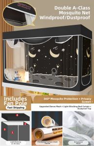 Gaorui | All-in-One Mosquito Net Curtains for Dormitory Single Use
