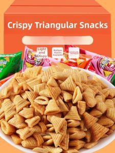 Triangular Crispy Snacks Hot Pot Shop Tiger Tooth Crispy Potato Chips Oil Fried Snacks Independent Bag Packaging 10g Each
