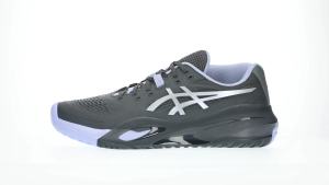 ASICS Men GEL-RESOLUTION X NIGHT ENERGY Tennis Shoes in Graphite Grey/Pure Silver
