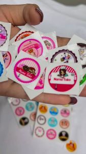 60Pcs Cetak Stiker Label Kemasan Makanan + Cutting - Cetak Logo Label Online Shop Bebas Custom