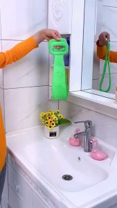 MixHome Two Side Silicone Bath Body Brush Back Scrub Body Scrubber Shower Bathing Double Sided Leg Scrub Soft Comfortable 硅胶沐浴刷搓背神器