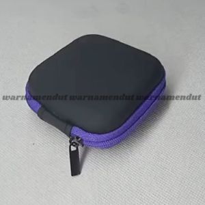 Travel Pouch Dompet Persegi Case Organizer Tempat Headset Koin WMO BC7
