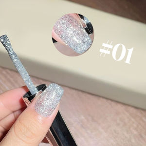 12ML 1PCS 12 Color Glitter Platinum Gel Nail Polish Summer Nails Beach Essentials Nail Art White Nails Pink Nails