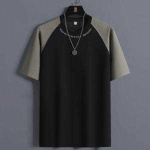 Yingbao | Color Block Retro Oversized Short Sleeve T Shirt