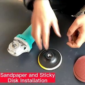 10Pcs 4" Sanding Disc + Drill Adapter Hook Loop Sander Backed Pad Polishing (with Drill Adapter)