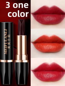 Long-Lasting Waterproof Three-Color Lipstick Non-Stick Cup Student Affordable Individual Lipstick Women Beauty Makeup Tools