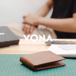 VONA Quarry Wallet - Genuine Leather Dompet Pria Pendek Kulit Sapi Asli Lipat Banyak Slot Kartu Koin Resleting Zipper